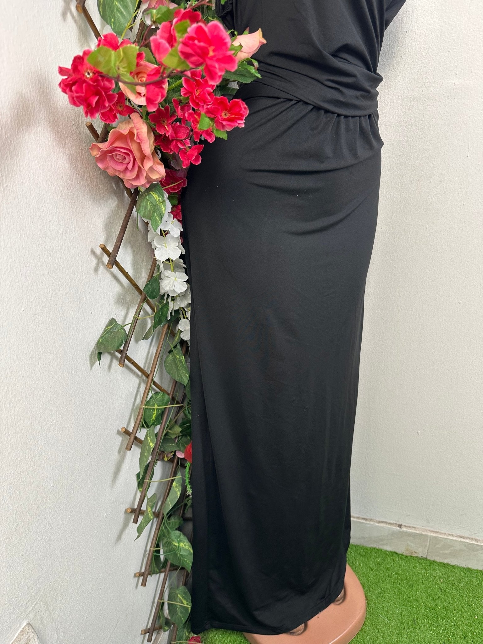 Robe longue sans manches à colle V - Perluna Store - kinshasa