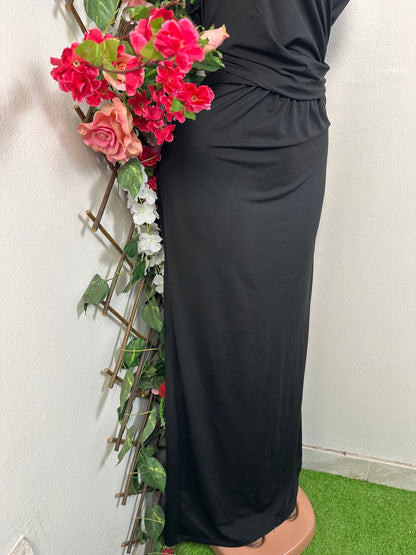 Robe longue sans manches à colle V - Perluna Store - kinshasa