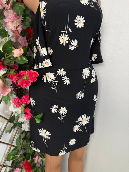 Robe manche courte épaule dénudé - Perluna Store - kinshasa