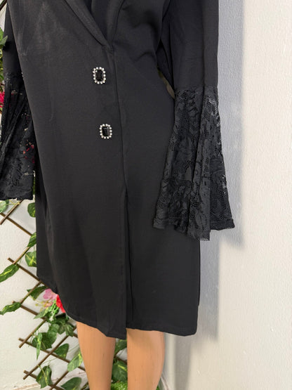 Robe mi longue a bouton colle veste - Perluna Store - kinshasa