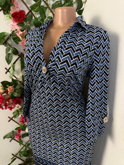 Robe mi longue à colle chemise - Perluna Store - kinshasa
