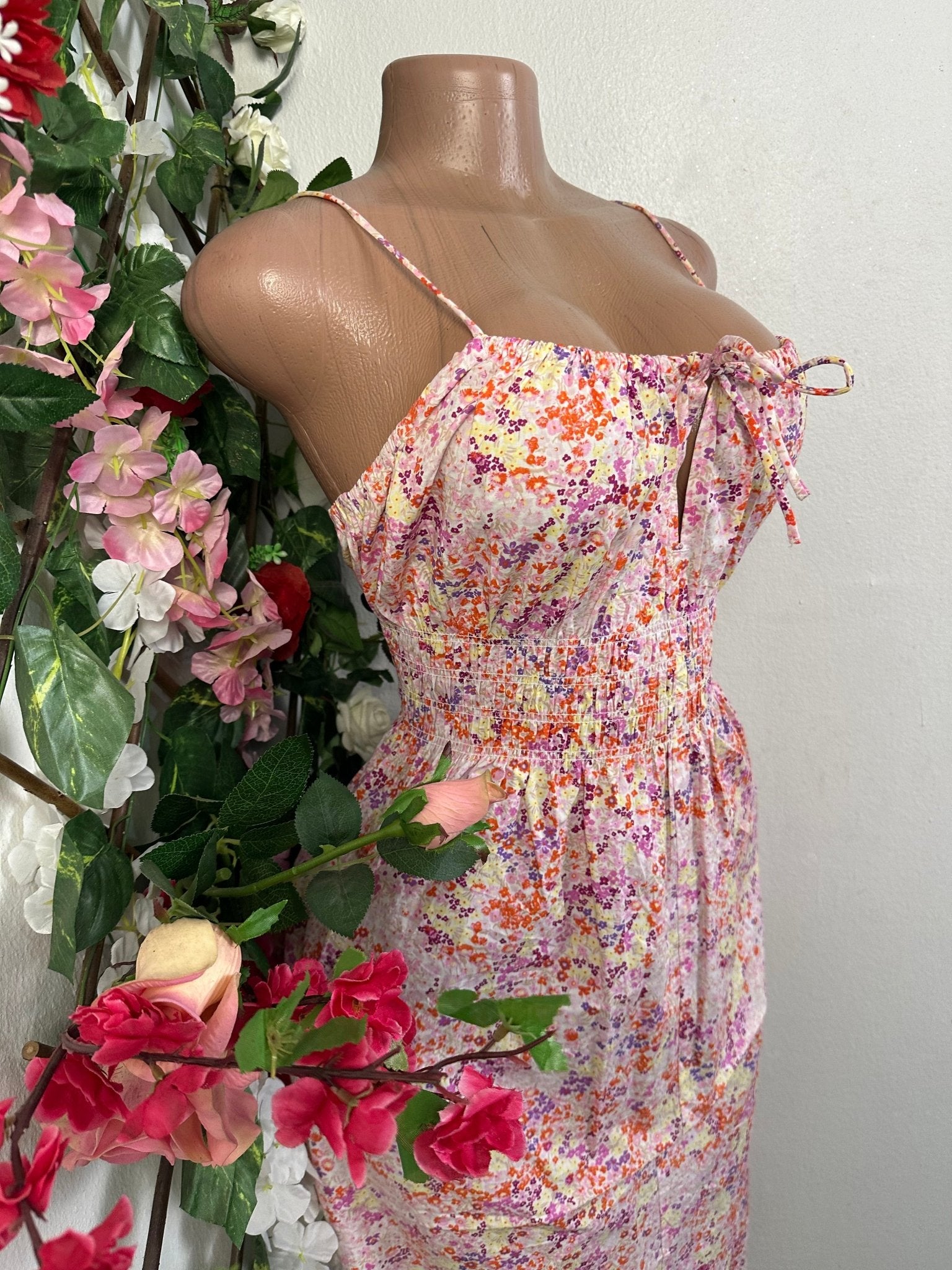 Robe Mi - longue à fine bretelle - Perluna Store - kinshasa