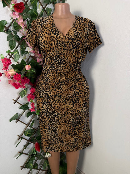 Robe mi longue croisé manche courte - Perluna Store - kinshasa