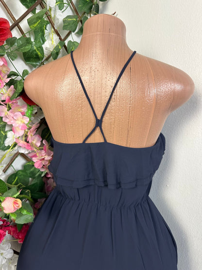 Robe mi longue décolleté à fine bretelle - Perluna Store - kinshasa