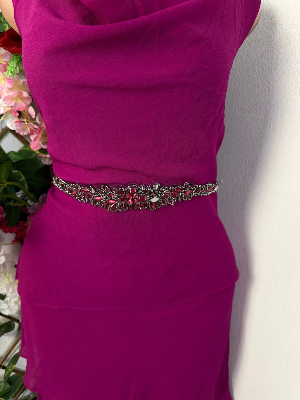 Robe mi longue décolleté drapée - Perluna Store - kinshasa