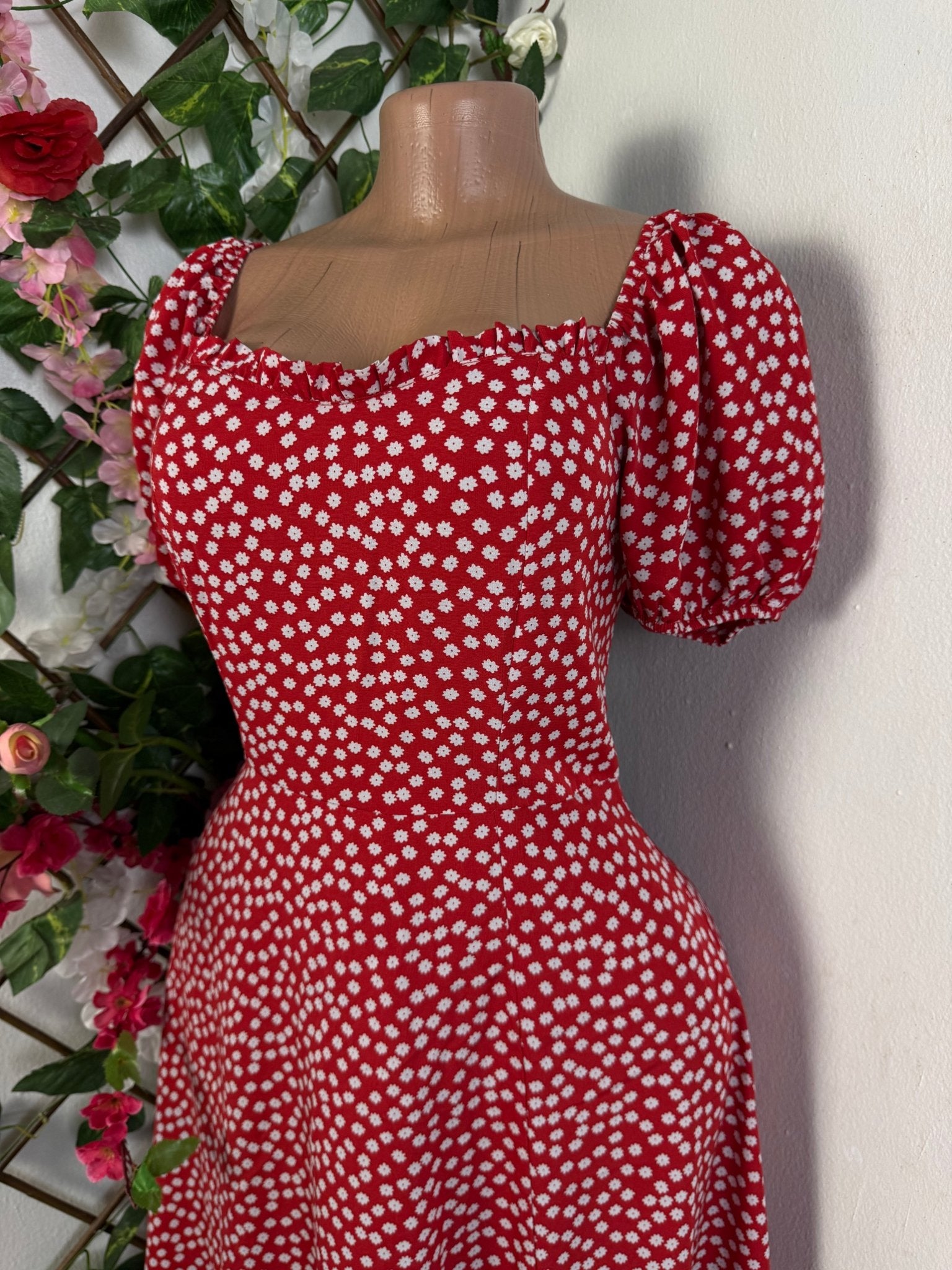 Robe mi longue évasé manche courte (Copie) - Perluna Store - kinshasa