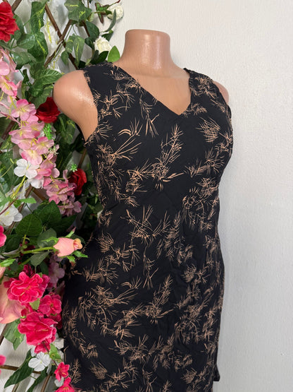 Robe mi longue évasé sans manche - Perluna Store - kinshasa