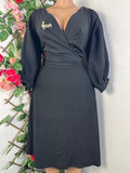 Robe mi-longue évasée manches longue - Perluna Store