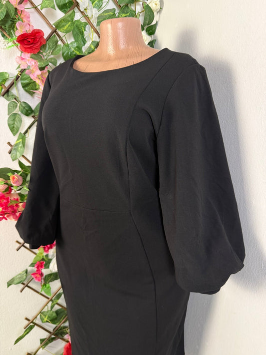 Robe mi longue manche bouffi  - Perluna Store - kinshasa