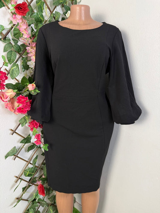 Robe mi longue manche bouffi  - Perluna Store - kinshasa