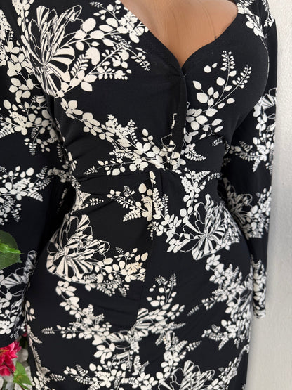 Robe mi longue manche longue - Perluna Store - kinshasa