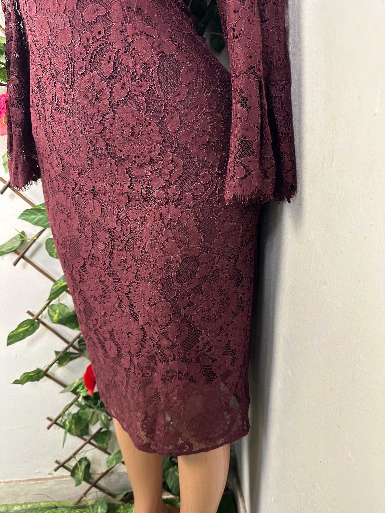 Robe mi longue plissé manche longues - Perluna Store - kinshasa