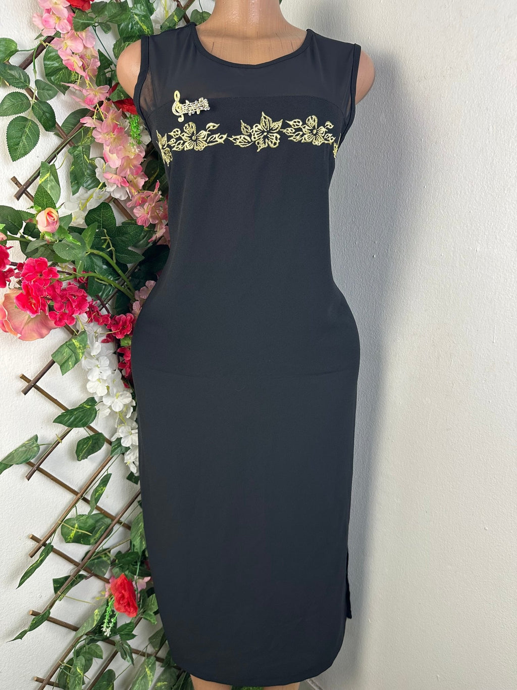 Robe - mi longue sans manches - Perluna Store - kinshasa