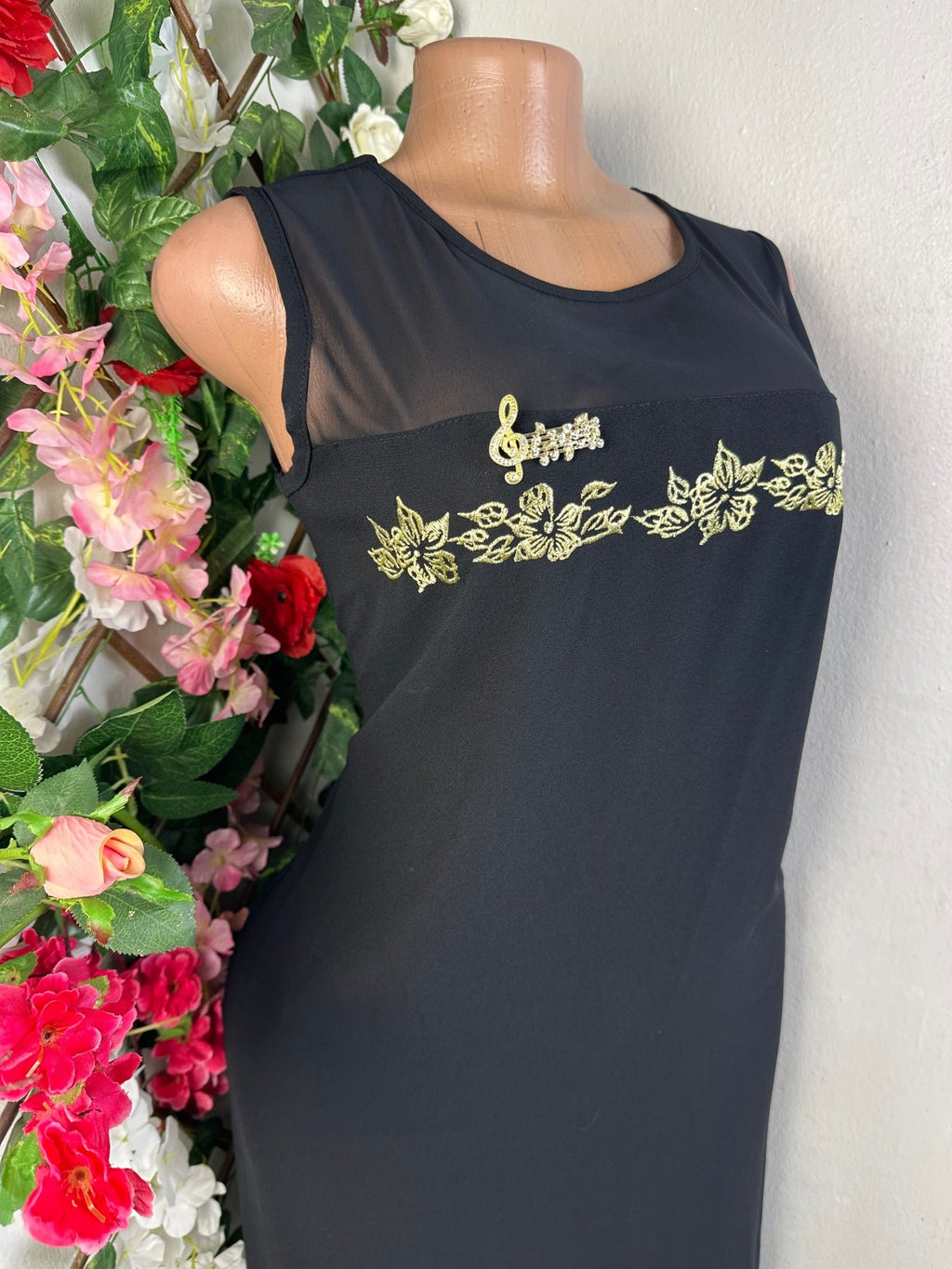 Robe - mi longue sans manches - Perluna Store - kinshasa