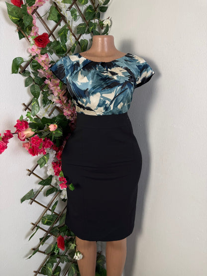 Robe mi longue top fleurie - Perluna Store - kinshasa