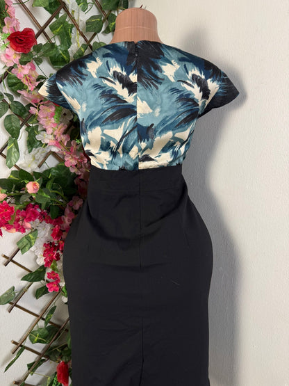 Robe mi longue top fleurie - Perluna Store - kinshasa