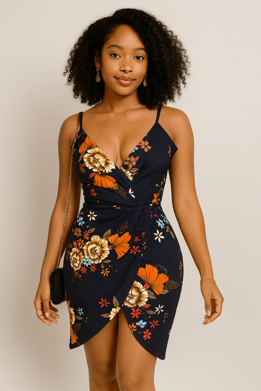 Robe moulante à fine bretelle avec fente - Perluna Store - kinshasa