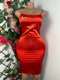 Robe moulante à  fine bretelle dos nu - Perluna Store