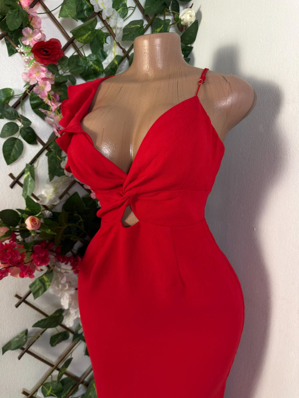 Robe moulante à fine bretelles dénudée - Perluna Store