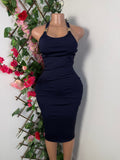 Robe moulante bretelle a boucle - Perluna Store