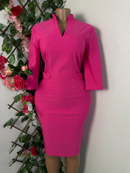 Robe moulante colle haut - Perluna Store - kinshasa