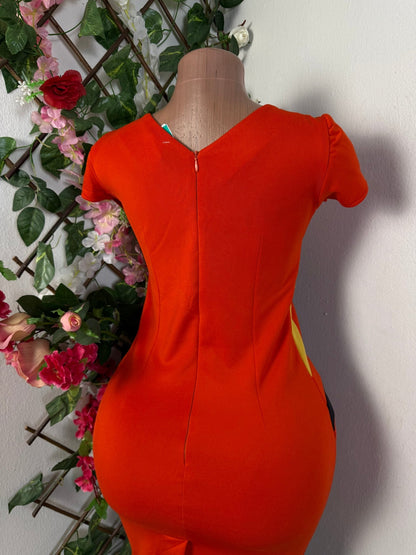 Robe moulante courte manche courte  - Perluna Store - kinshasa