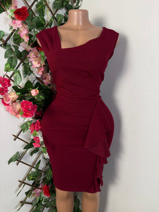 Robe moulante drapé  - Perluna Store - kinshasa