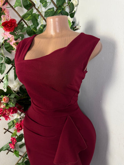 Robe moulante drapé  - Perluna Store - kinshasa