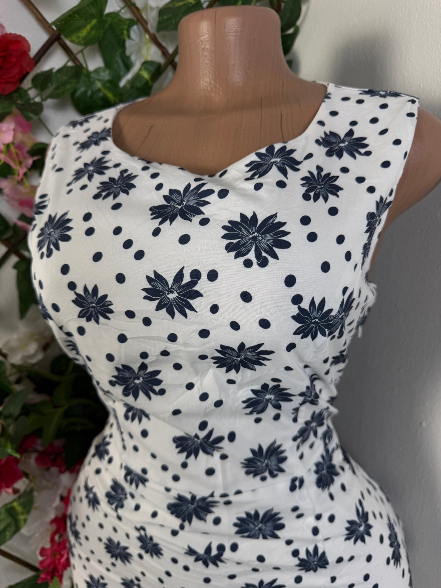 Robe moulante imprimer fleurie - Perluna Store - kinshasa