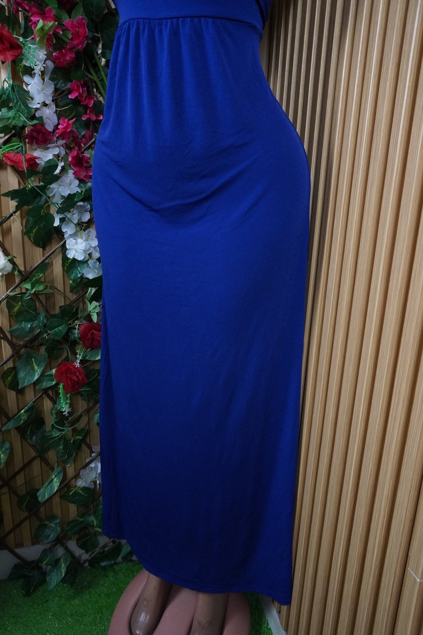 Robe moulante longue à fines bretelles-M - Perluna Store
