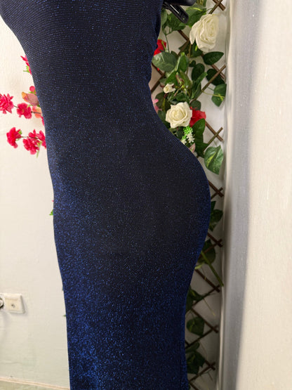 Robe moulante longue à paillète sans manche - Perluna Store - kinshasa