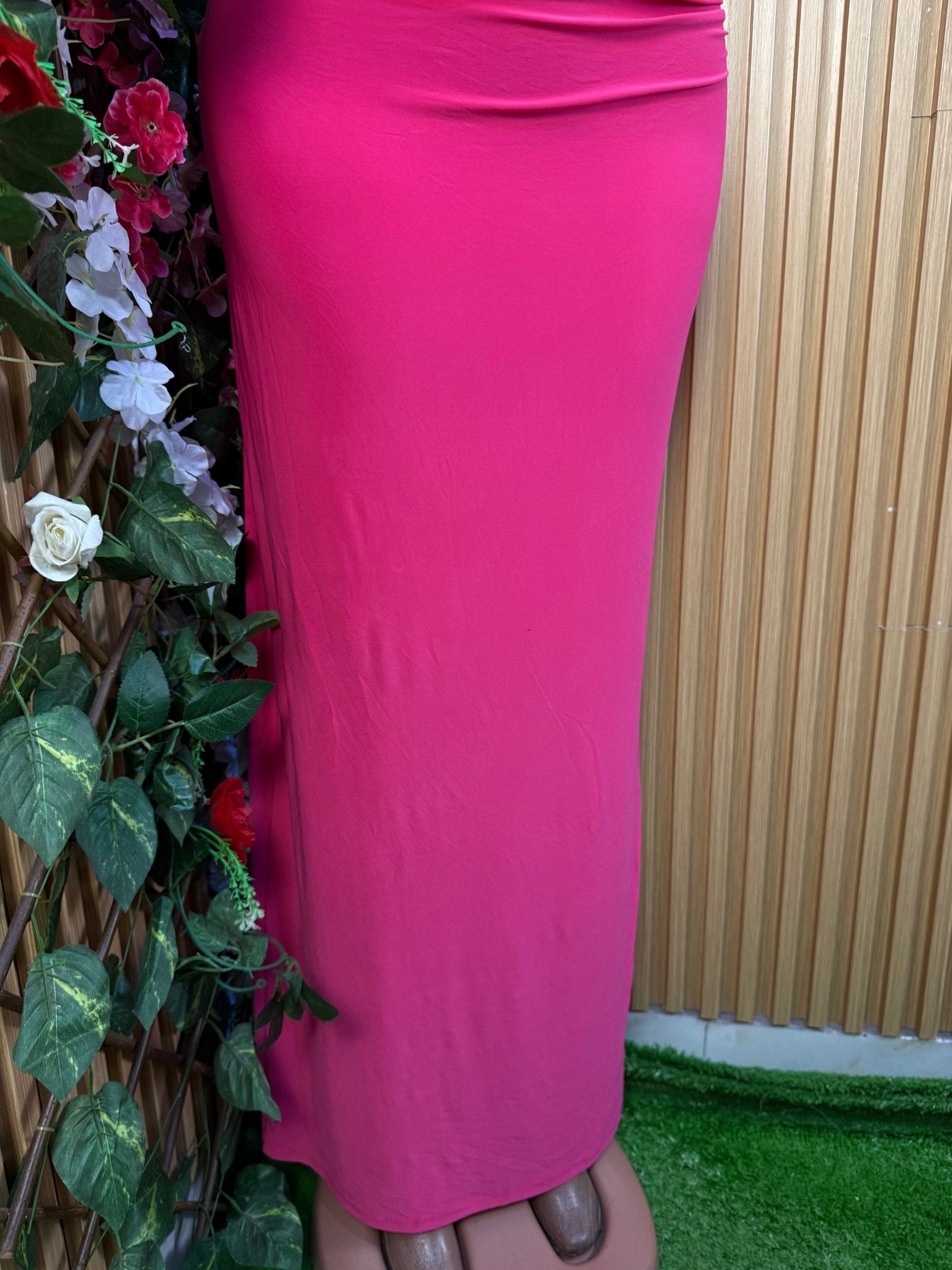 Robe moulante longue à une épaule dénudée - Perluna Store