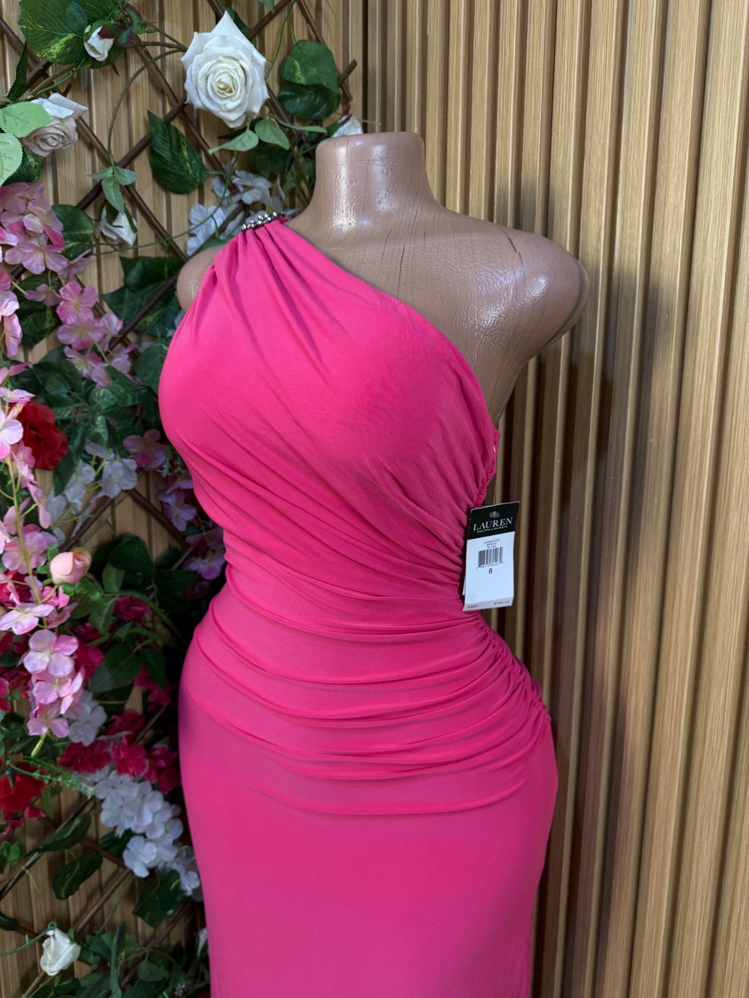Robe moulante longue à une épaule dénudée - Perluna Store