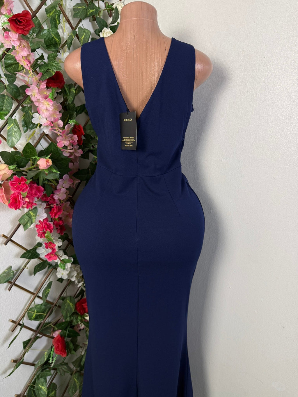 Robe moulante longue avec fente - Perluna Store