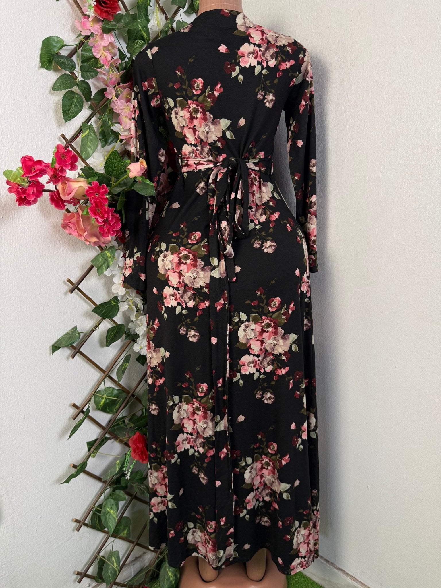 Robe moulante longue manche longue - Perluna Store - kinshasa