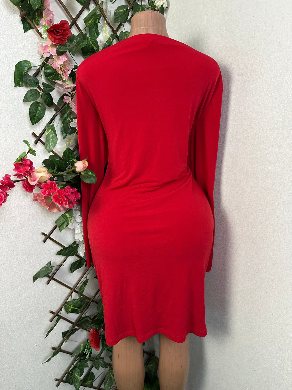 Robe moulante longue manche - Perluna Store - kinshasa