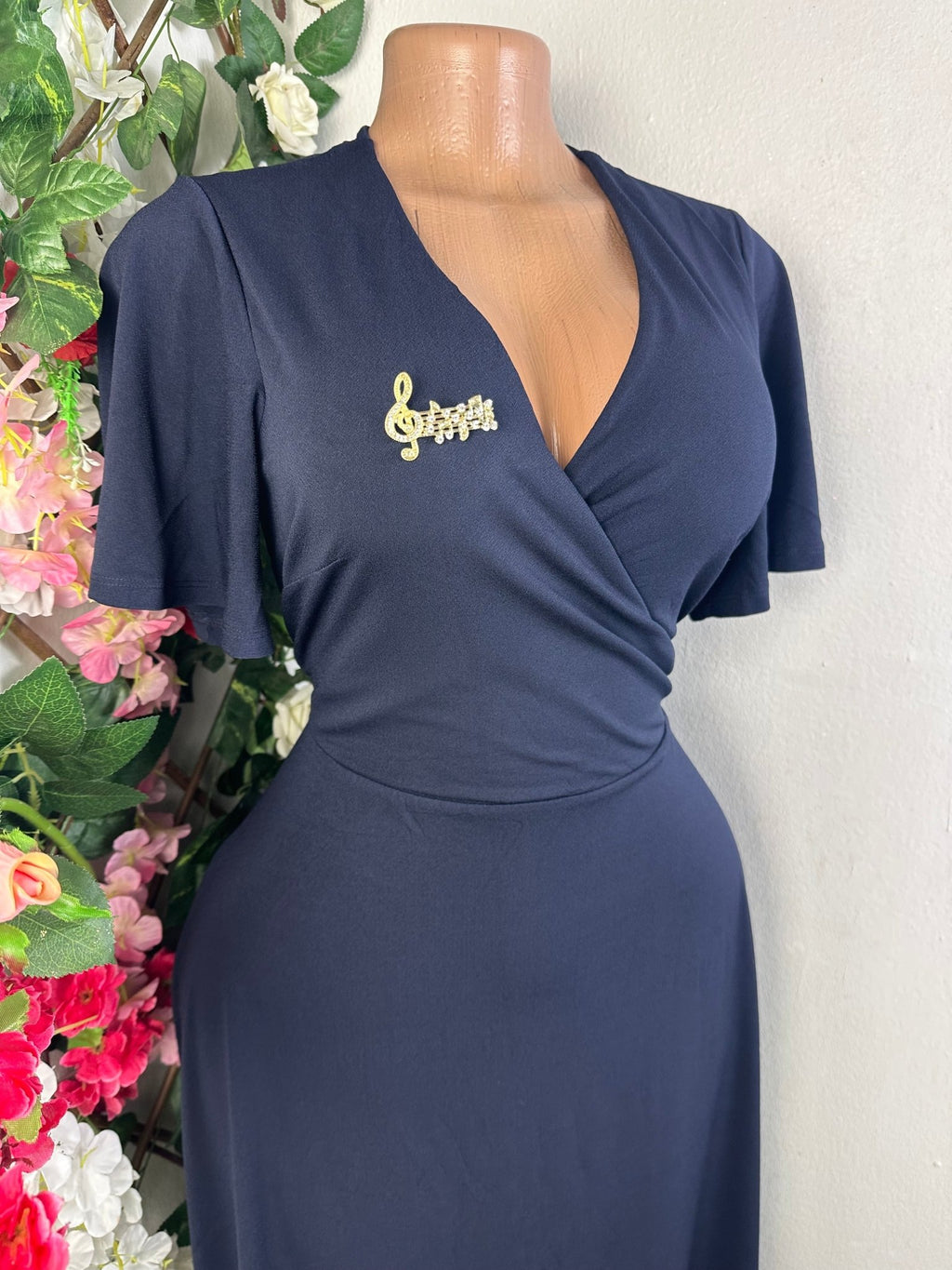 Robe moulante longue manches courtes - Perluna Store - kinshasa