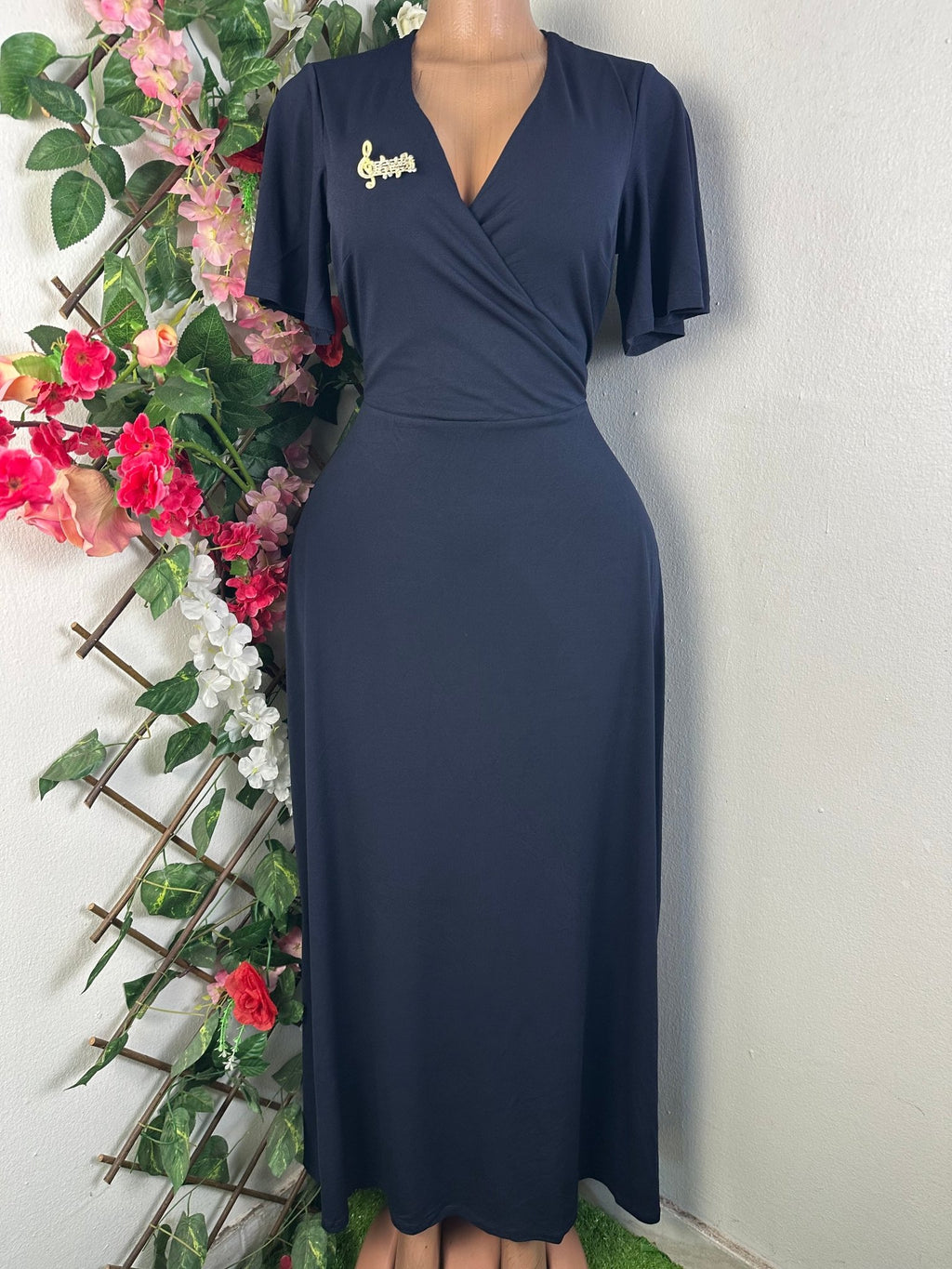 Robe moulante longue manches courtes - Perluna Store - kinshasa