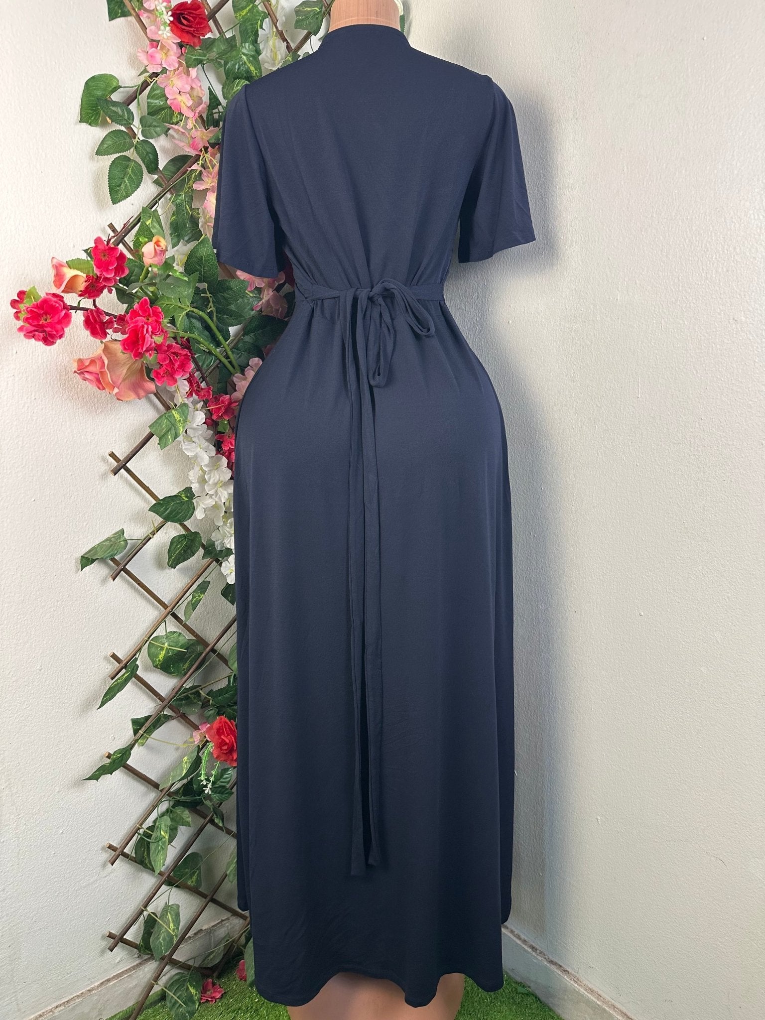 Robe moulante longue manches courtes - Perluna Store - kinshasa