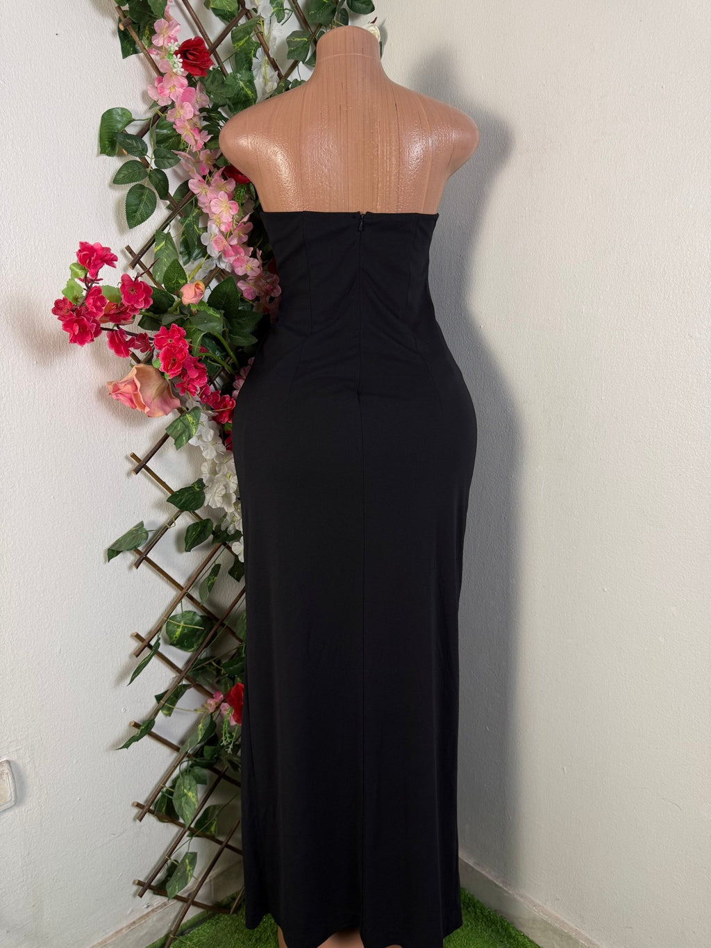Robe moulante longue sans manches bustier - Perluna Store