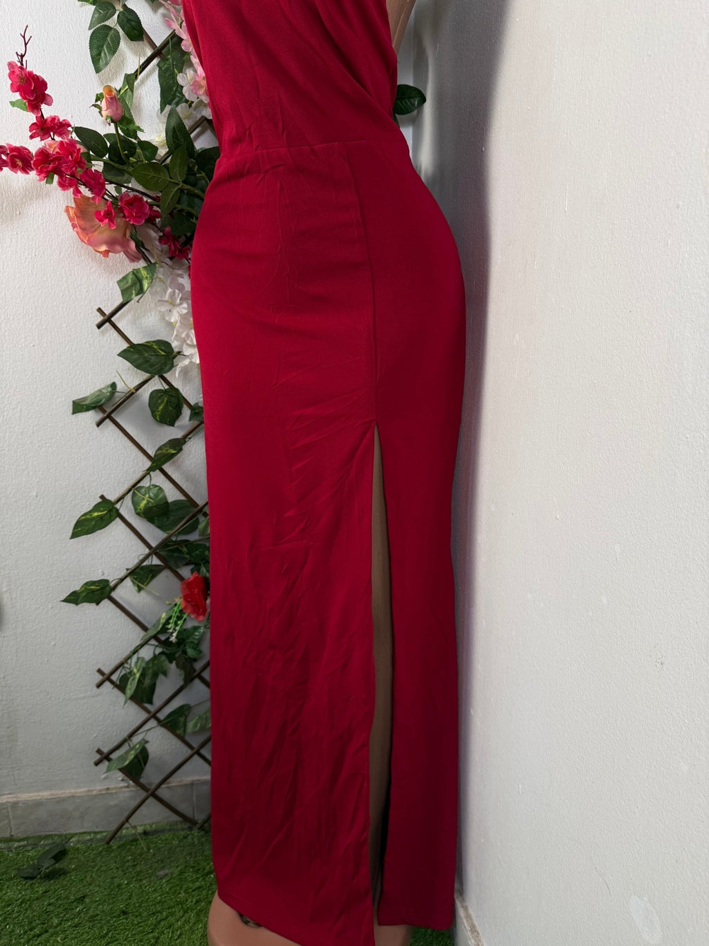 Robe moulante longue sans manches dénudée - Perluna Store