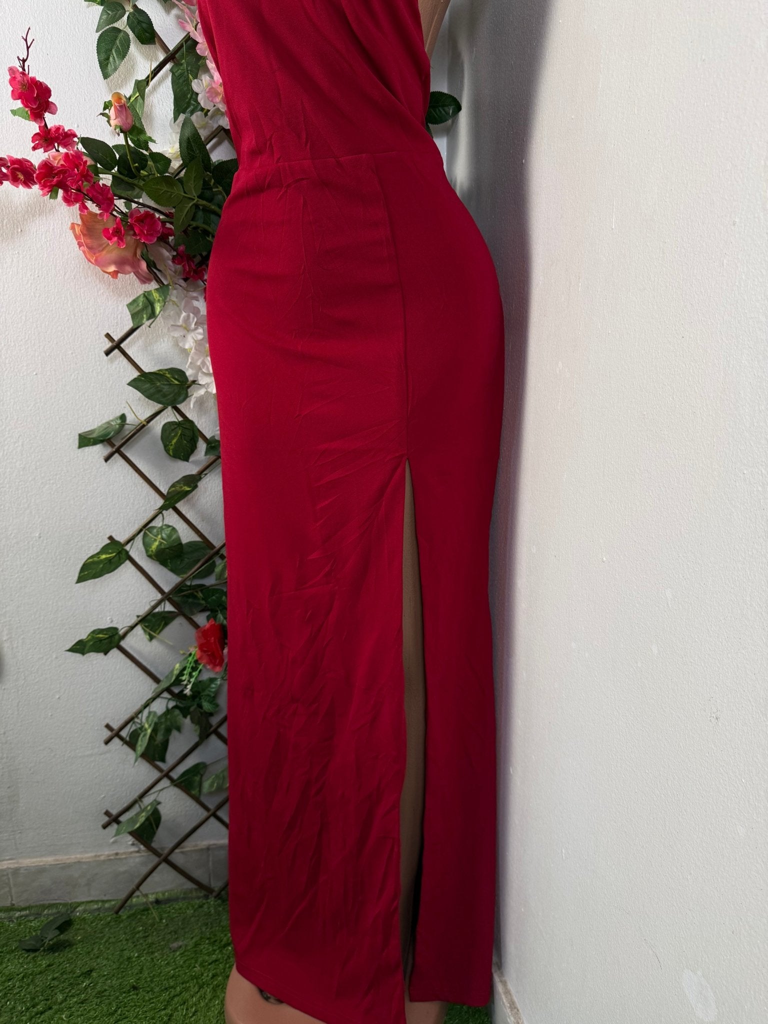 Robe moulante longue sans manches dénudée - Perluna Store