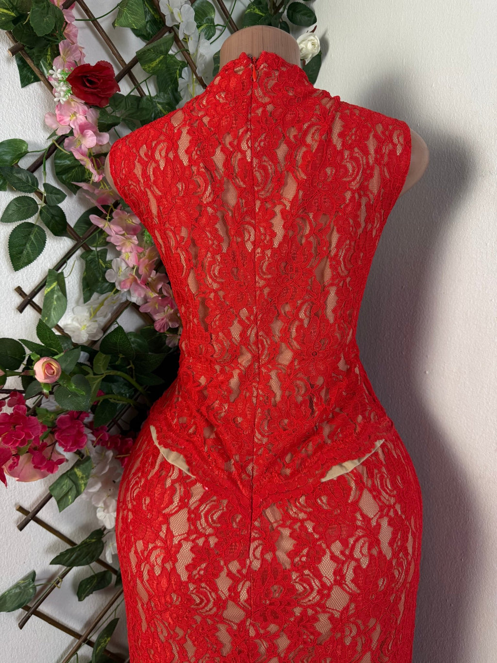 Robe moulante longue sans manches imprimée bretelles - Perluna Store