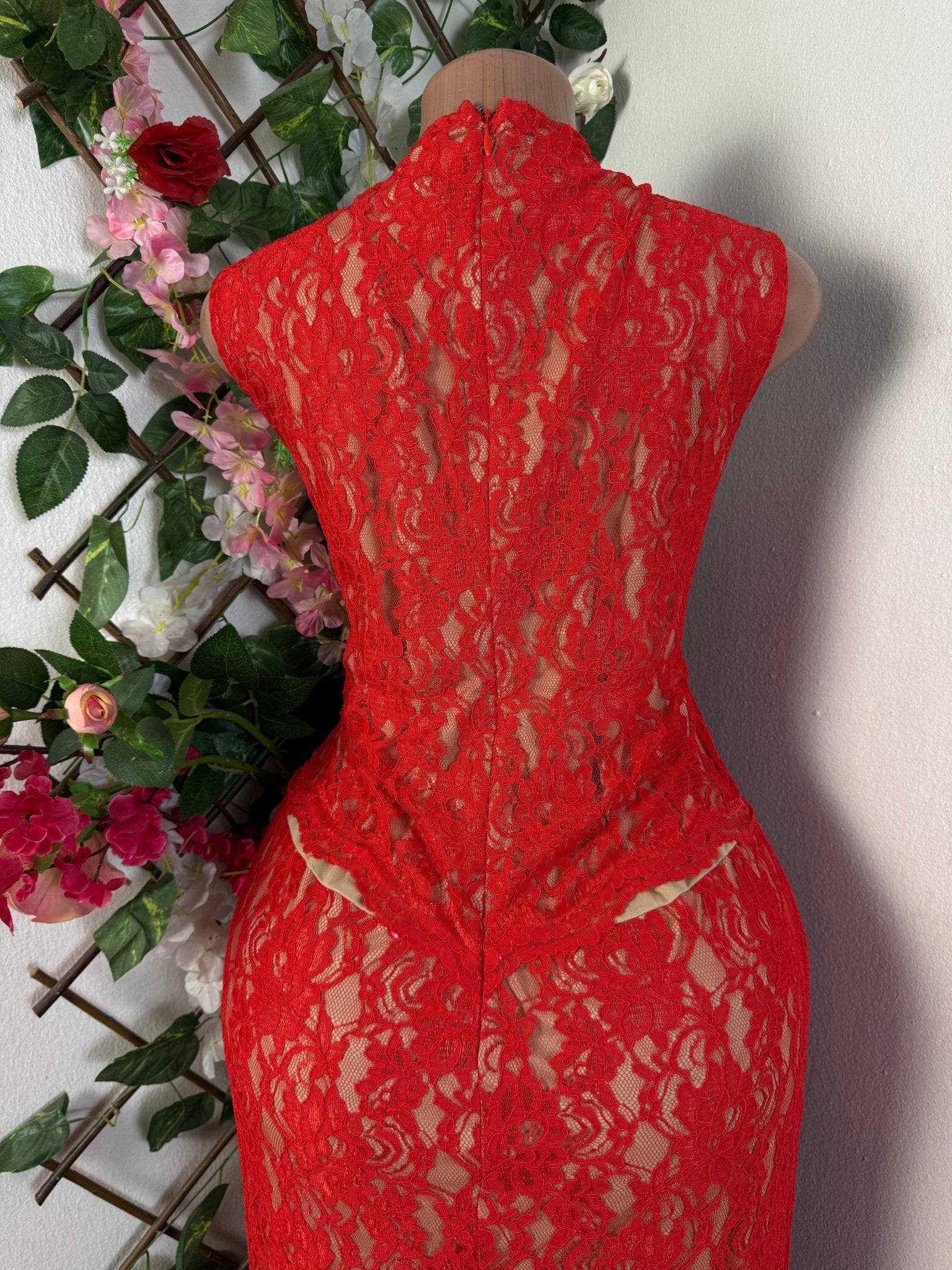 Robe moulante longue sans manches imprimée bretelles - Perluna Store