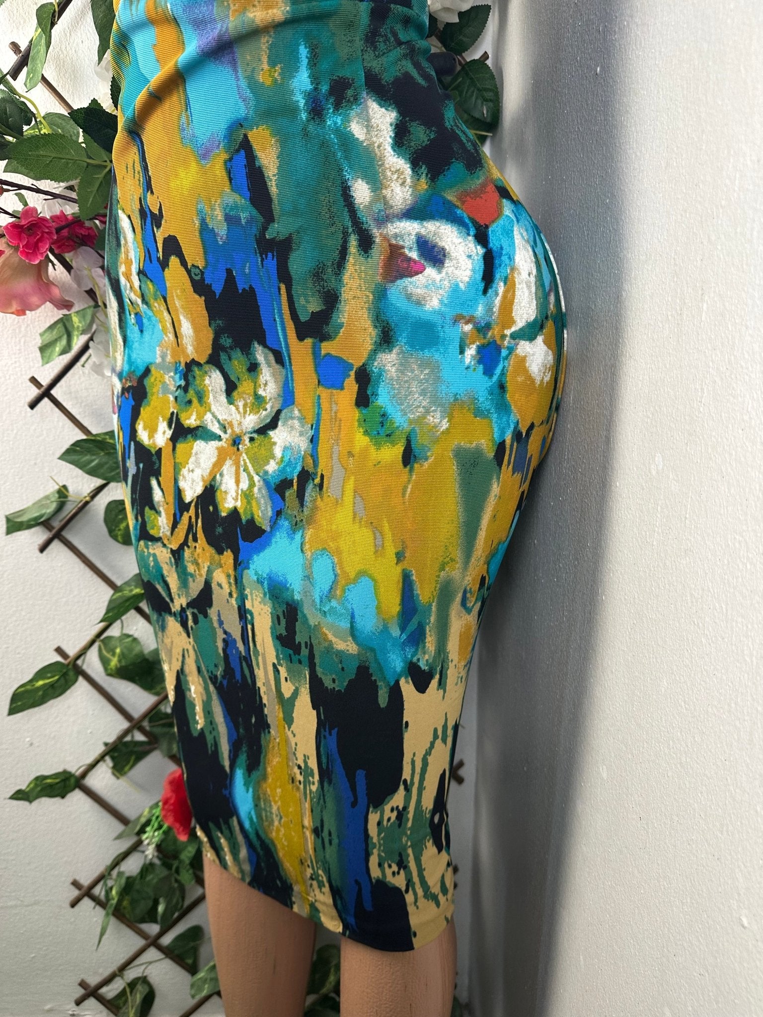 Robe moulante longue sans manches - Perluna Store