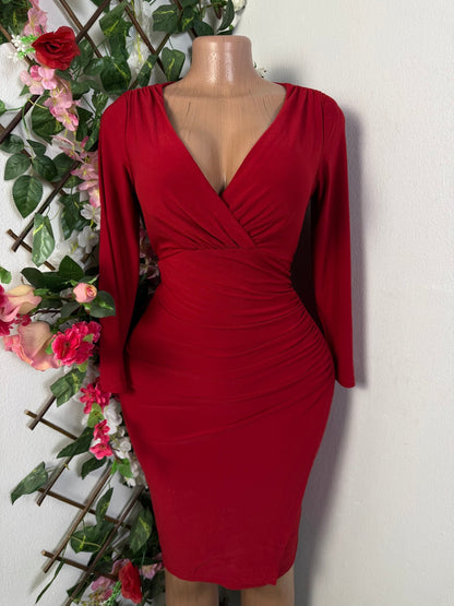 Robe moulante manche longue  - Perluna Store - kinshasa