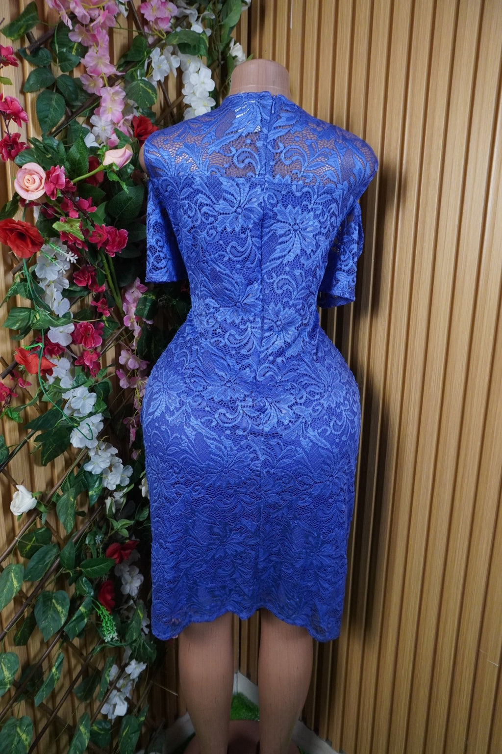 Robe moulante manches courtes dénudée-XXL - Perluna Store