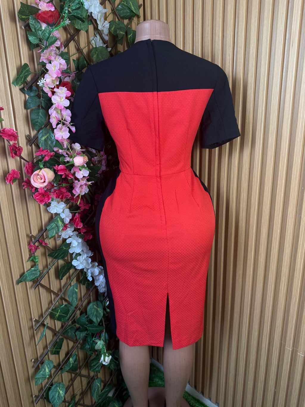Robe moulante manches courtes-M - Perluna Store