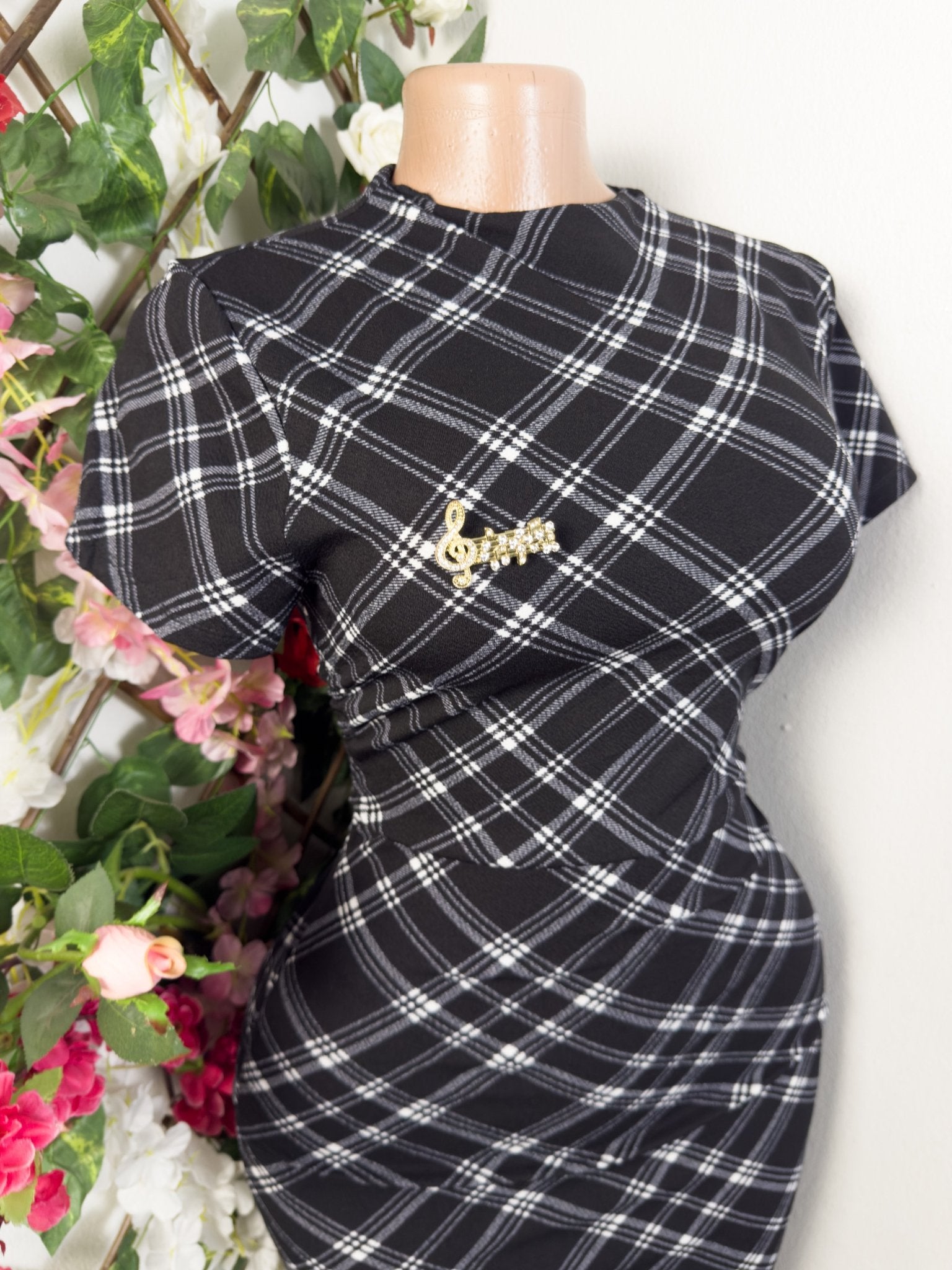 Robe moulante manches courtes - Perluna Store