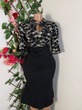 Robe moulante manches courtes - Perluna Store